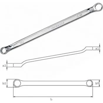 Bahco 1300Z-7/8-15/16 - Klíč očkový vyhnutý 7/8x15/16&nbsp;" délka 334&nbsp;mm