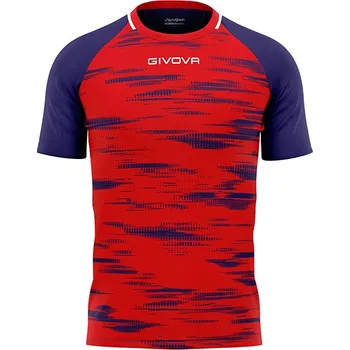 sada 15 fotbalových dresů givova Pixel červená/tmavě modrá 1204