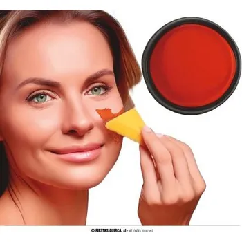 Karnevalový doplněk Fiestas Guirca Líčidlo oranžové s aplikačnou houbičkou