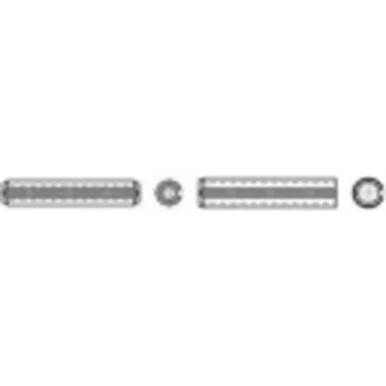 Kabelové oko TOOLCRAFT TO-422607 upínací kolíky (Ø x d) 10 mm x 50 mm pružinová ocel 50 ks