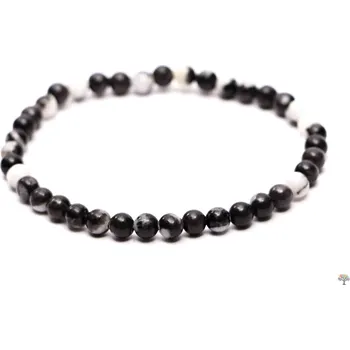 Náramek Magieprirody.cz Náramek Jaspis zebra - 4 mm kuličky #717 - z přírodních kamenů