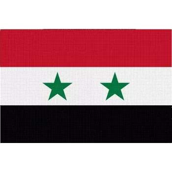 Vlajka Pelisport Syrská vlajka tištěná 6 x 4 cm