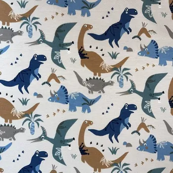 Teplákovina s počesem Jurský park š.145 cm EU