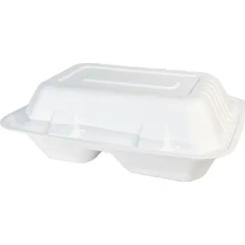 Jednorázové nádobí VIBAL Menu box 2D z cukr. třtiny 230x155x80mm 75ks/4bal