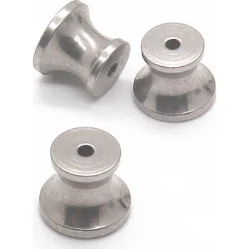 Materiál na výrobu šperku Zarážka z chirurgické oceli se silikonem 5mm - 1Ks - 1Ks