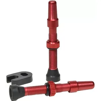 Duše na kolo Bezdušový ventilek CST VL-CS003 Aluminuim 40mm červený /2ks/