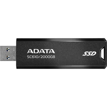Pevný disk ADATA SC610 2TB, SC610-2000G-CBK/RD ADATA SC610/2TB/SSD/Externí/Černá/5R