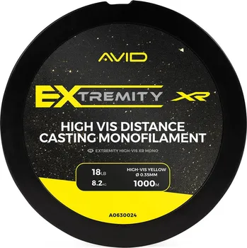 Avid Carp Vlasec Extremity Hi-Vis XR Mono 1000 m průměr: 0,33 6,8kg