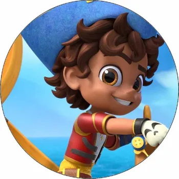 Jedlá dekorace na dort Jedlý papír Santiago brázdí moře Santiago 19,5 cm