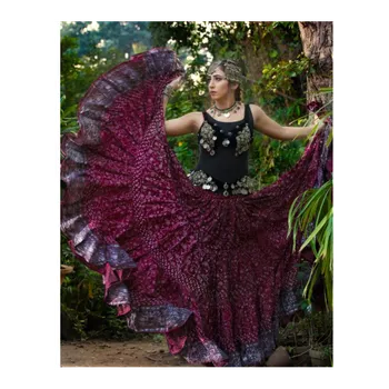 Dámská sukně Skladem: Tribal sukně Natanja 23 metrů - vínová