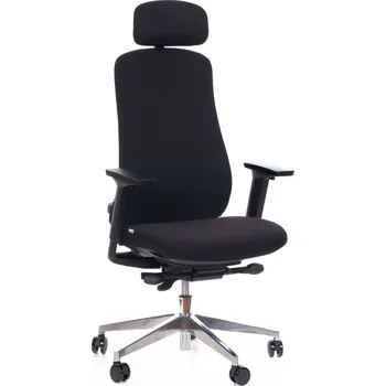 Kancelářská ergonomická židle Sego Terra — látka, více barev, nosnost 120 kg černá