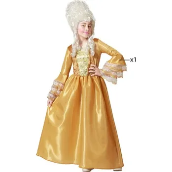 Karnevalový kostým Falanzo Carnival Kostým pro děti Dvorní dáma Zlatá Velikost: 5-6 let