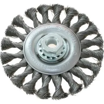 Drátěný kartáč Osborn 0402631131 - Kartáč drátěný kotoučový pr. 115 mm šíře 12 mm závit M14 mm, copový ocelový drát pr. 0,35 mm Superior