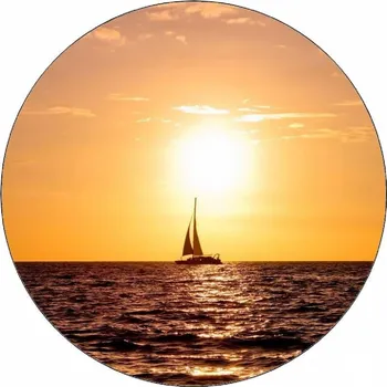 Jedlá dekorace na dort Jedlý papír plachetnice 19,5 cm