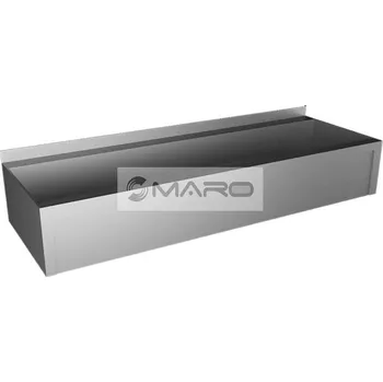 Nerezový dřez Sanela Žlab nerezový mycí SLUN 10P 1250 mm, hranatý, opláštěný, matný, 93107