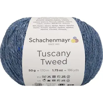 Příze Schachenmayr Tuscany Tweed 52 Jeans (Přírodní směsová příze Tuscany Tweed Jeams)