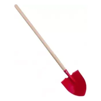 Rýč Teddies rýč špičatý červený s násadou 80cm nářadí