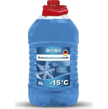 Směs do ostřikovače Aroso Zimní směs do ostřikovačů -15°C - 5l (Nemrznoucí kapalina pro čištění skel a světlometů v zimním období)