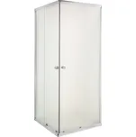 INVENA - Sprchový kout čtverec PARLA, profil: chrom, sklo frosted 80x80 AK-48-181-O INVENA