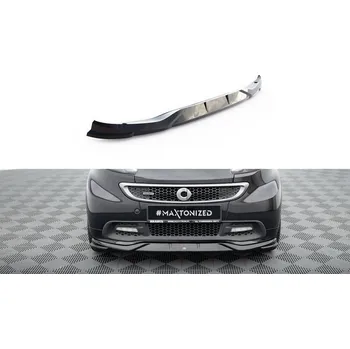 Nárazník Spojler pod nárazník lipa Brabus Smart Fortwo C451 Facelift černý lesklý plast