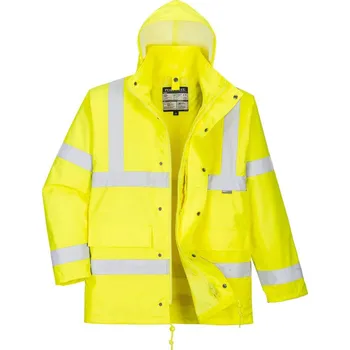 pracovní bunda PORTWEST Bunda Traffic S468 4v1 Hi-Vis, nepromokavá, zateplená, reflexní POR-S468YERXL XL Žlutá