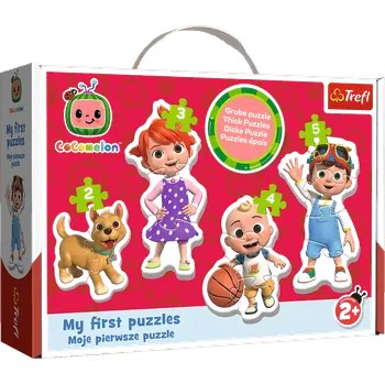 Puzzle TREFL Baby Cocomelon 4v1 2 3 4 5 dílků