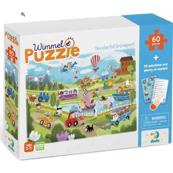 Puzzle DODO puzzle doprava na venkově – 60 dílků