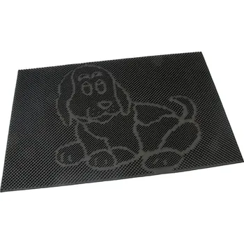 Rohožka Gumová vstupní kartáčová rohož Dog - 60 x 40 x 0,8 cm (70080110) FLOMAT