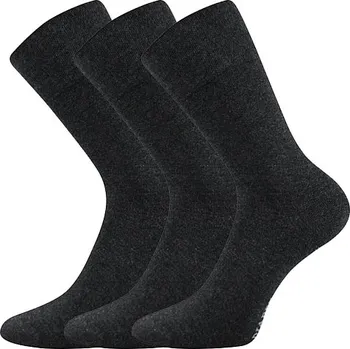 Dámské ponožky LONKA Ponožky slabé jednobarevné DIAGRAM antracit melé (3 páry) 39-42 115460