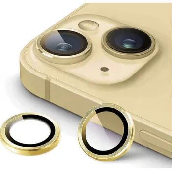 Metalické ochranné sklo na čočku fotoaparátu a kamery pro Samsung Galaxy Z Flip6 5G F741B - zlaté