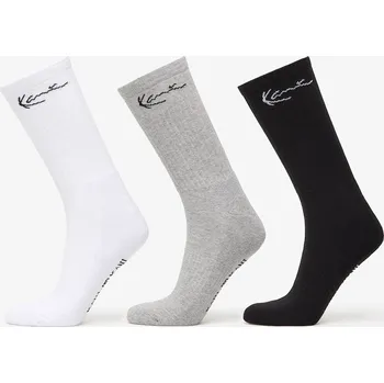 Pánské ponožky Ponožky Karl Kani Signature Socks 3-Pack Black/ Grey/ White 39-42