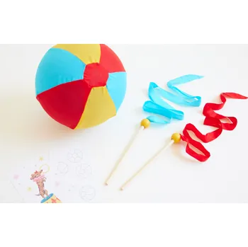 maňásek Sarah´s Silks Hedvábný míček a hůlky - PSITM 08/24