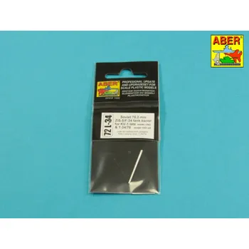 Plastikový model Aber Models 1/72 Soviet 76,2mm ZiS-5/F-34 tank barrel for KV-1 late & T-34/76