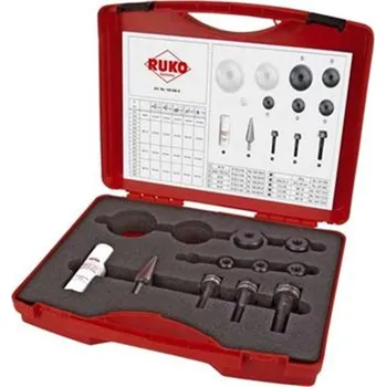 Pneumatické kladivo Ruko 109006K - Sada děrovačů (výsečníků) s kuličkovým ložiskem v kufru, typ 3K