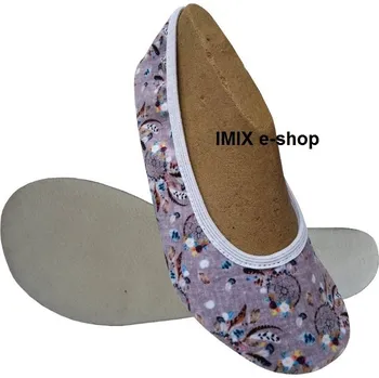 Dámská sálová obuv Barefoot cvičky s širokou špičkou LAPAČE SNŮ - gumička 32 Gumová