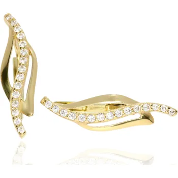 Náušnice Zlatnictví Helios Náušnice ze zlata se zirkony B53990