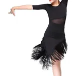 Dívčí šaty na latinu Loreta Černá 160