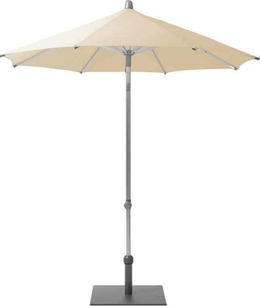 Glatz Slunečník Alu-Push, Glatz, kulatý 220 cm (2,2 m), rám eloxovaný hliník, potah polyester 220 g/m2 šedočerná (grey)