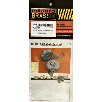 Plastikový model BRASSIN 1/72 P-51D wheels block tread (EDU)