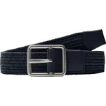 Pánský opasek s.Oliver RL WAIST BELT 110 Tmavě modrá, Stříbrná