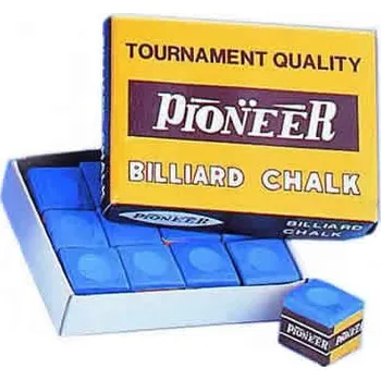 Kulečníková křída Pioneer 12 ks, modrá