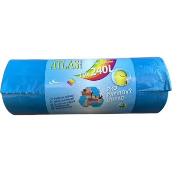 Pytle na odpadky Pytle na odpad papír 2933 240 l modré, 90 x 140 cm