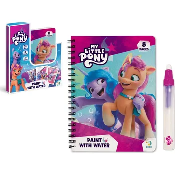 omalovánky Kouzelné malování vodou My little pony omalovánky/blok 12x16cm + štětec, 8 listů v krabičce