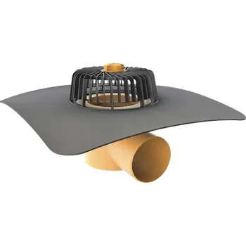 Vodorovná střešní vpust TOPWET s integrovanou EPDM manžetou TW 110 V