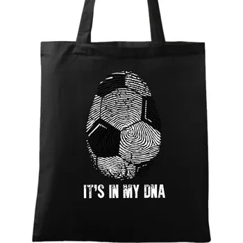 Bavlněná taška Fotbal v mém DNA It's in my DNA (Barva: Černá)