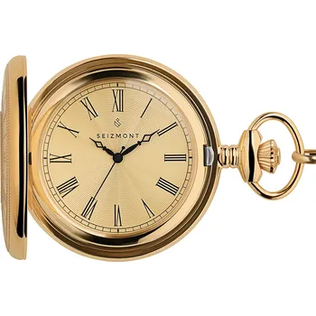 Hodinky Altair | Kapesní hodinky s průzorem zlaté barvy - Seizmont