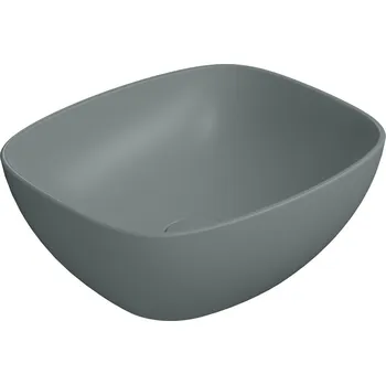 NUBES keramické umyvadlo na desku 40x35cm, agave mat