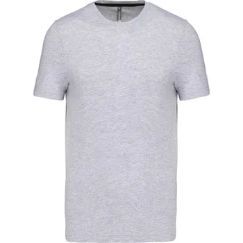 Pánské oblečení KARIBAN Pánské bavlněné tričko K356 Barva: Šedý melír, Velikost: L