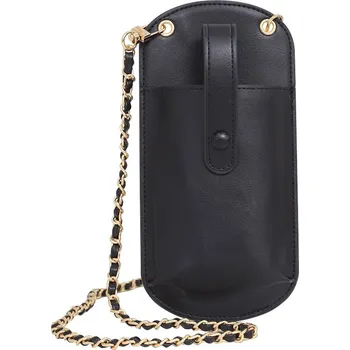 Kabelka Kabelka na mobil Pocket s popruhem černá