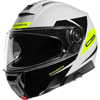 Helma na motorku SCHUBERTH C5 Eclipse žlutá/bílá/černá XS